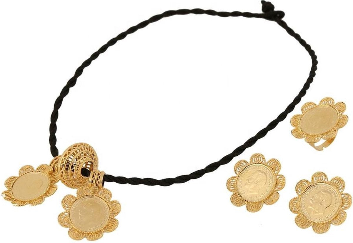 Habesha Goud Kleur Munt Ketting Sieraden