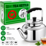Theepot metaal - zilver - 3 liter